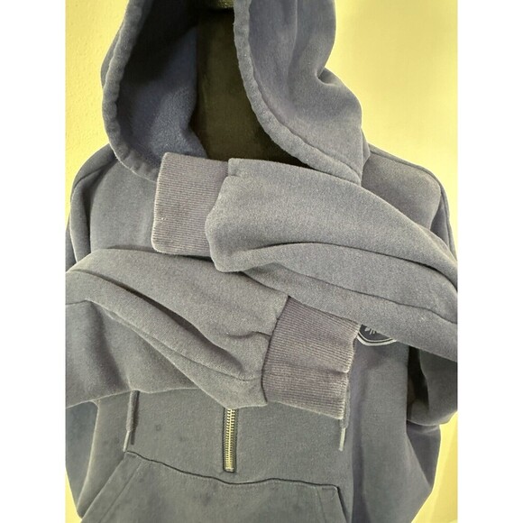 Land Rover Hoodie - Size XS- Blue - 3/4 Zip - Elastic Waist - Picture 4 of 4